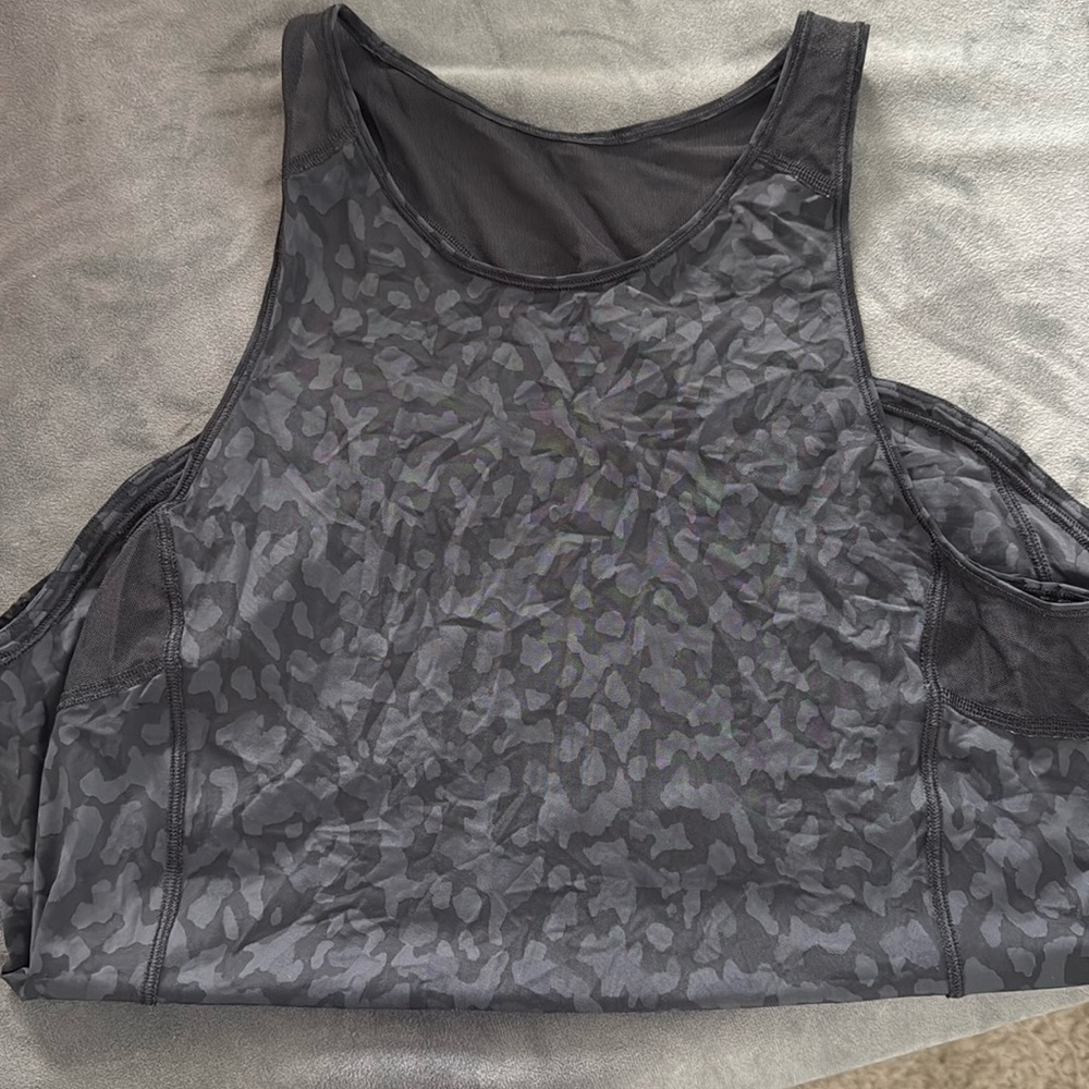Lululemon tank leopard with mesh